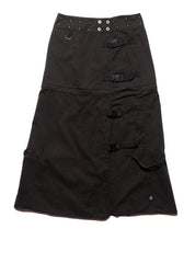 Vintage Y2k Goth Illig Black Convertible Skirt