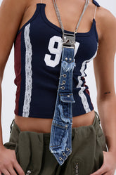 MIXED FEELINGS DENIM TIE