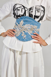 TEE EMBELLISHED DENIM BELT