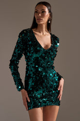 DANCING QUEEN SEQUIN MINI DRESS