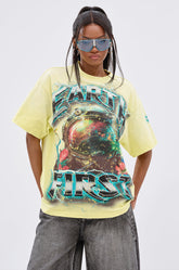 EARTH FIRST OVERSIZED GRAPHIC TEE