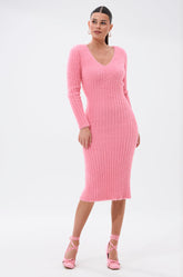 WANT YOU BACK KNIT MIDI DRESS