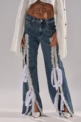 TIE ME UP RELAXED DENIM