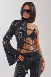 SAINT SERNIN ONE SHOULDER BLOUSE