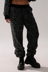 SNEAKY LITTLE SNAKE WIDE LEG JOGGER