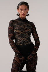 ALL THE ATTENTION LACE GLOVE BODYSUIT