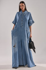 THE BEST OVERSIZED DENIM JUMPSUIT