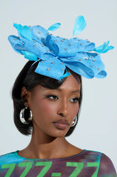 DENIM AND DIAMONDS CLIP ON HEADBAND