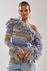 FRINGE FOR DAYS SWEATER