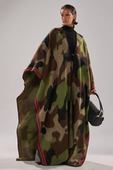 CAMO NIGHTS MAXI PONCHO
