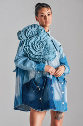 SO FINE DENIM BROOCH