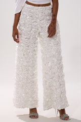 ROSE PETAL WIDE LEG PANT