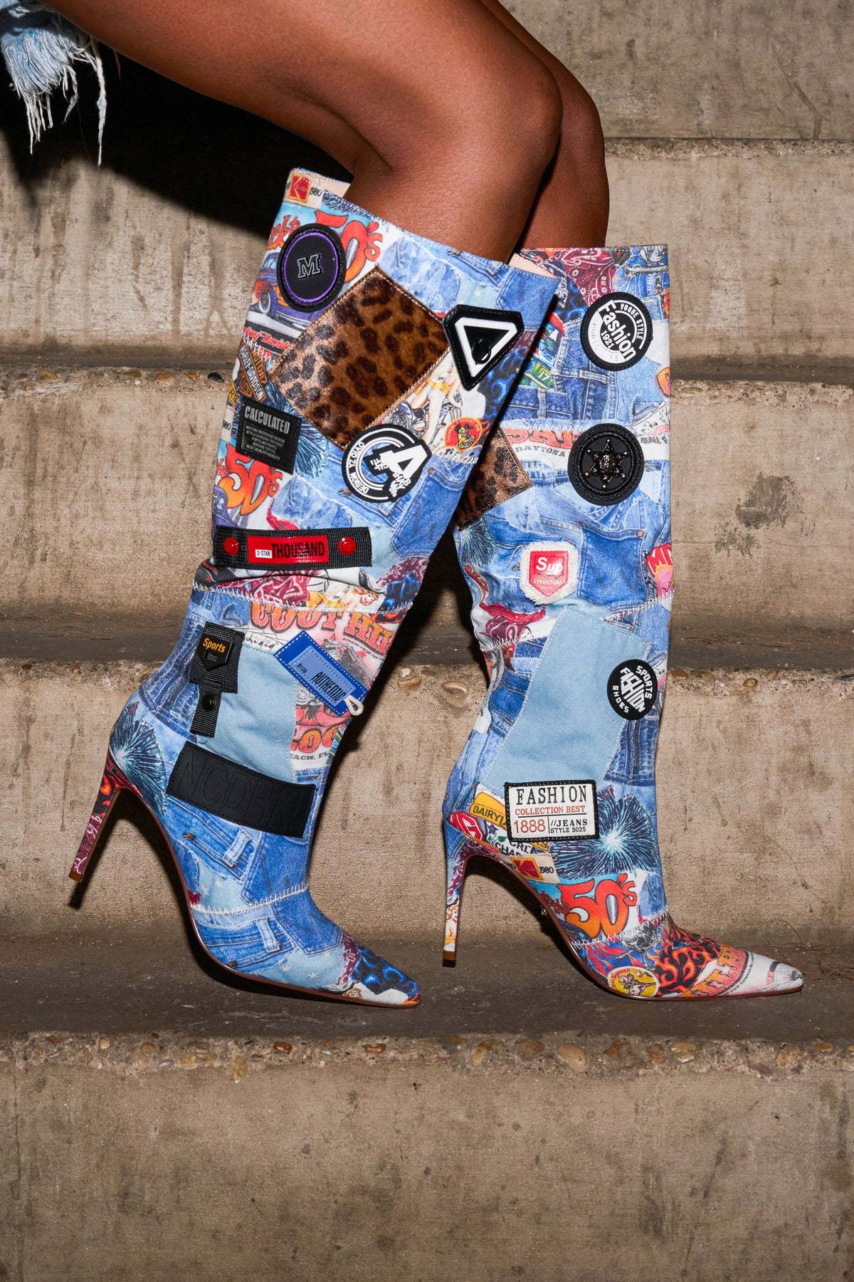 AZALEA WANG SYLRILA MULTI ABSTRACT BOOT