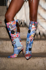 AZALEA WANG SYLRILA MULTI ABSTRACT BOOT