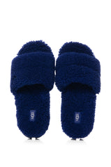 1130838 BLUE UGG FUR SLIPPERS